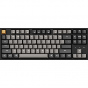 Клавіатура Keychron C1 Pro 87 Key QMK/VIA K pro Red EN/UKR White Led Black (C1PK1_KEYCHRON) | Фото 1