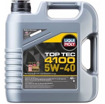 Олива моторна LIQUI MOLY Top Tec 4100 5W-40 4л. (4100420021954) | Фото 1