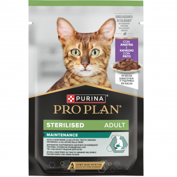 Вологий корм для котів Pro Plan Sterilised після стерилізації з качкою 85 г | Фото 10