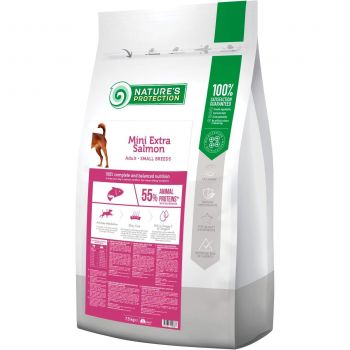 Корм для дорослих собак малих порід з лососем Mini Extra Salmon Adult Small Breeds 7.5кг (NPS45738) | Фото 1