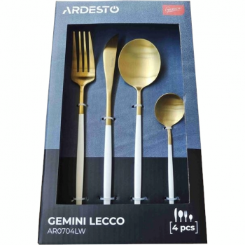 Набір столового приладдя Ardesto Gemini Lecco, 4 прилади (AR0704LW) | Фото 1