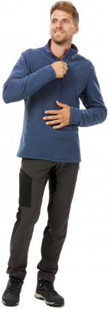 Флісова кофта чоловіча для гірського туризму Quechua MH100 8670150 L сіро-блакитна (4405606_Quechua) | Фото 5