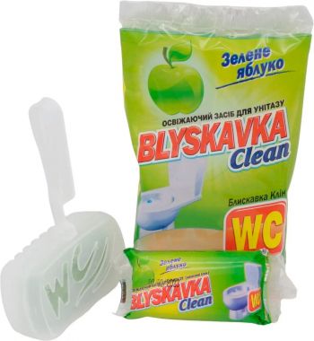 Освіжаючий засіб для унітазу Blyskavka Clean Зелене яблуко (4820055140805) Купить средство для уборки Освіжаючий засіб для унітазу Blyskavka Clean Зелене яблуко (4820055140805) | Фото 2