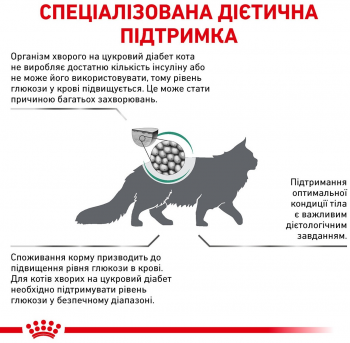 Сухий корм для котів Royal Canin Diabetic при цукровому діабеті 1.5кг (3182550711166) Сухий корм для котів Royal Canin Diabetic при цукровому діабеті 1.5кг (3182550711166) | Фото 4
