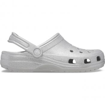 Крокси Crocs Classic Glitter Clog 205942-0IC 38-39 (M6/W8) сірі (196265542420) | Фото 1