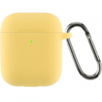 Чохол ArmorStandart Ultrathin Silicone Case With Hook для APPLE AirPods 2 Yellow (ARM59696) | Фото 1