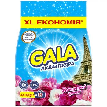 Пральний порошок GALA Аква-Пудра Французький аромат 3.6кг (8006540519363) | Фото 1