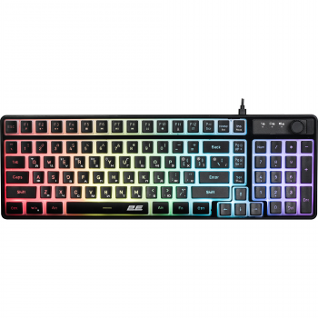 Ігрова клавіатура 2E Gaming KG390 RGB WL Black (2E-KG390UBK-WL) | Фото 1