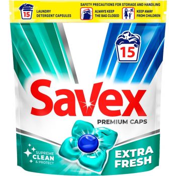 Капсули для прання Savex Super Caps Extra Fresh 15 шт (3800024046858) | Фото 2