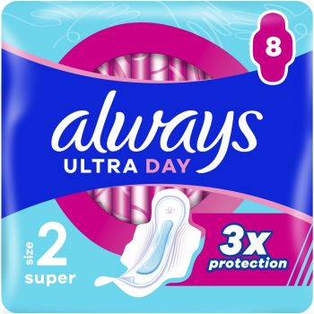 Гігієнічні прокладки ALWAYS Ultra Day Super (Розмір 2) 8 шт (4015400759119) Гігієнічні прокладки ALWAYS Ultra Day Super (Розмір 2) 8 шт (4015400759119) | Фото 1