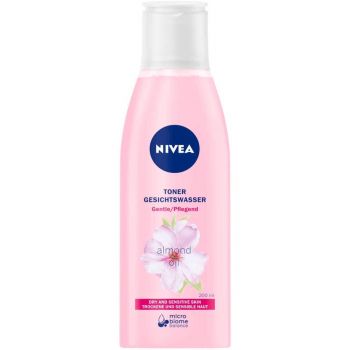 Пом'якшувальний тонер для обличчя Nivea Aqua Effect з маслом мигдалю 200 мл (4006000008318) | Фото 1