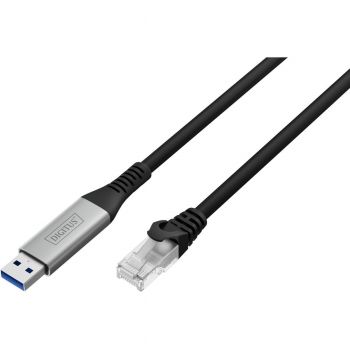 Кабель DIGITUS Ethernet USB-A - RJ45 CAT 6A S/FTP, 1 Gbit/s, 2m (AK-300600-020-S) Кабель DIGITUS Ethernet USB-A - RJ45 CAT 6A S/FTP, 1 Gbit/s, 2m (AK-300600-020-S) | Фото 1