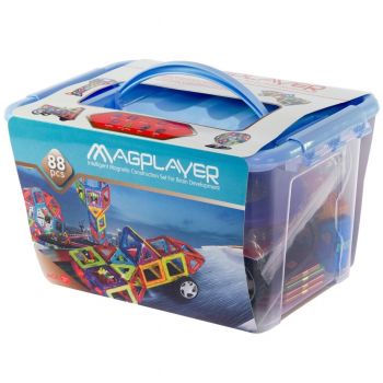 Купить конструктор Конструктор Magplayer магнітний набір 88 ел. MPT-88 | Фото 1