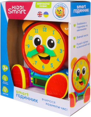 Купить игрушку музыкальную и развивающую Навчальна іграшка Kiddi Smart SMART-ГОДИНИ (українська, англійська) (407752-43) | Фото 6