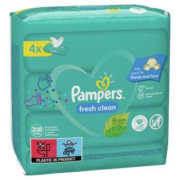 PAMPERS Fresh Clean Quatro 4x52 (8001841077949) | Фото 4