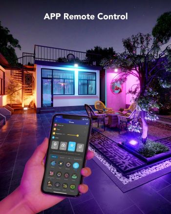 Набір настінних світильників Govee H7060 RGBICWW LED Smart Flood Lights Чорний (H7060311) Набір настінних світильників Govee H7060 RGBICWW LED Smart Flood Lights Чорний (H7060311) | Фото 6