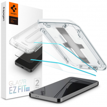 Скло Spigen для SAMSUNG Galaxy S24+, tR EZ Fit HD, (2 Pack) (AGL07432) | Фото 1