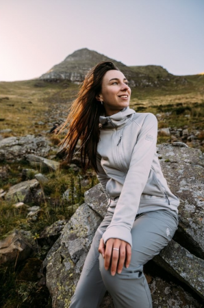 Фліс жіночий TURBAT Peak Wmn vapor grey S світло-сірий (012.004.3946) | Фото 6