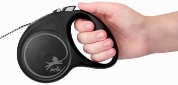 Повідець-рулетка Flexi Black Design M до 20 кг 5 м чорний (4000498033401) | Фото 2