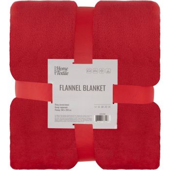 Плед ARDESTO Flannel 160х200см, 100% поліестер, червоний (ART0226SB) | Фото 1