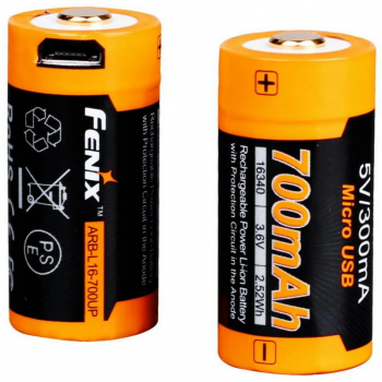 Акумулятор 16340 Fenix 700 UP mAh Li-ion micro usb (ARB-L16-700UP) | Фото 1