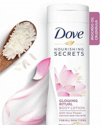 Лосьйон для тіла DOVE сяйво з екстрактом квітки лотоса та рисовим молочком 250 мл | Фото 4