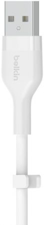 BELKIN USB-A - USB-C, SILICONE, 2m, white (CAB008BT2MWH) | Фото 2