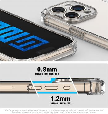 Чохол ArmorStandart Air Force для APPLE iPhone 16e Camera cover Clear (ARM76265) | Фото 4