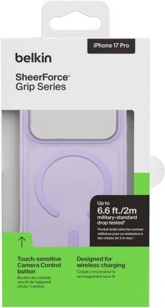 Чохол BELKIN для APPLE iPhone 17 Pro Magnetic Protective Grip Lavender (MSA035HQLV) | Фото 2