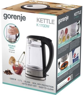Електрочайник GORENJE K17GDW | Фото 11
