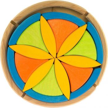 Купить конструктор Конструктор дерев'яний Nic Квітка (NIC523062) | Фото 1