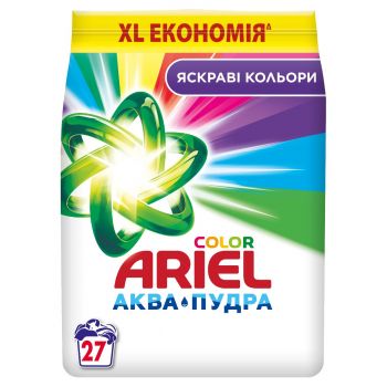 Пральний порошок ARIEL Аква-Пудра Колор Автомат 4.05 кг (8006540536919) | Фото 1