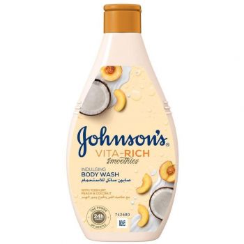 Гель для душу Johnson's Vita-Rich Розслаблюючий з йогуртом кокосом та екстрактом персика 250мл (3574661385617) | Фото 1
