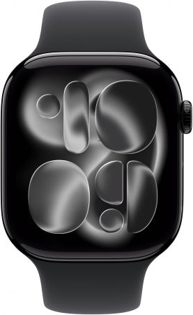 Смартгодинник APPLE Watch Series 11 GPS 42mm Jet Black Aluminium Case with Black Sport Band - S/M (MEQT4RK/A) Смартгодинник APPLE Watch Series 11 GPS 42mm Jet Black Aluminium Case with Black Sport Band - S/M (MEQT4RK/A) | Фото 1
