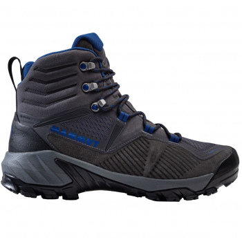 Черевики чоловічі для хайкінгу Mammut Sapuen High GTX 3030-04241 44 2/3 (10 UK) сірі/сині | Фото 1