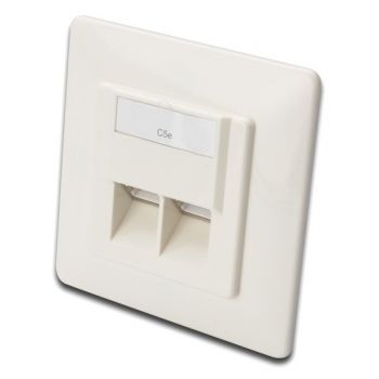 DIGITUS Cat. 5e FTP 2xRJ45 8P8C, для скрытой проводки (DN-9001-N) | Фото 1