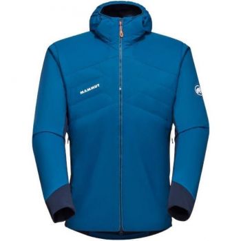 Куртка для туризму Mammut ( 1013-02150 ) Rime Light IN Flex Hooded Jacket Men 2024 deep ice-marine M | Фото 1