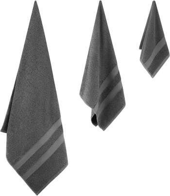 Рушник махровий Ardesto Splendid 50х90см, темно-сіре (ART2350DG) | Фото 5