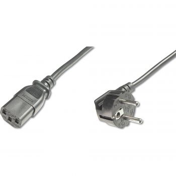 Сетевой шнур Digitus (Schuko90/M - C13/F) 5.0m, black | Фото 1