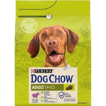 Dog Chow Adult Lamb з ягнятком, 2.5 кг (7613034485946) | Фото 1