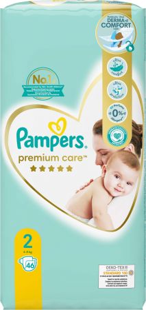 Підгузки PAMPERS Premium Care Розмір 2 (4-8 кг) 46 шт. (8001841104799) | Фото 3
