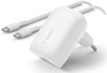 BELKIN Home Charger 30W PD PPS USB-С - USB-С 1m (WCA005VF1MWH-B6) | Фото 5