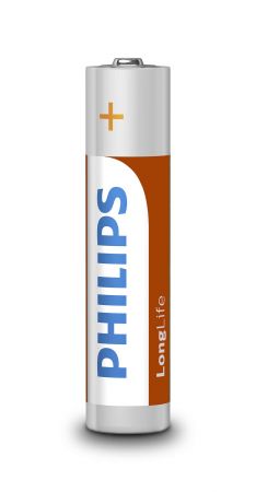 Батарейка PHILIPS LongLife Zinc Carbon AAA BLI 4 (R03L4B/10) | Фото 2