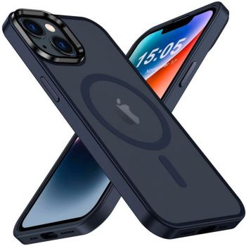 Чохол 2Е Basic для APPLE iPhone 15 Pro, Soft Touch MagSafe Cover, Dark Blue (2E-IPH-15PR-OCLS-DB) | Фото 1