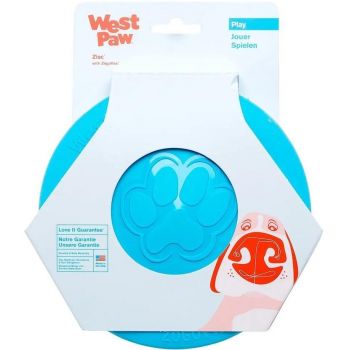 Іграшка для собак West Paw Zisc Large Зіск фрісбі велика блакитна 22см (ZG031AQA) | Фото 1