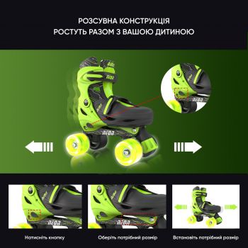 NEON Combo Skates Салатовый (Размер 34-37) (NT10G4) NEON Combo Skates Салатовый (Размер 34-37) (NT10G4) | Фото 6