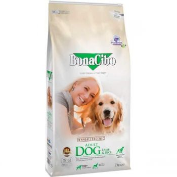 Сухий корм для дорослих собак BonaCibo Adult Dog Lamb&Rice з ягням та рисом 15 кг | Фото 1