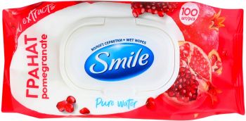 Серветки вологі Smile Daily Гранат 100 шт (4823071656916) | Фото 3
