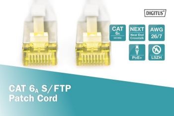 DIGITUS CAT 6а, SF-UTP, 20м, AWG 26/7, сірий (DK-1644-A-200) | Фото 3