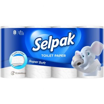 Папір туалетний SELPAK тришаровий 8 шт (8690530204515) | Фото 1